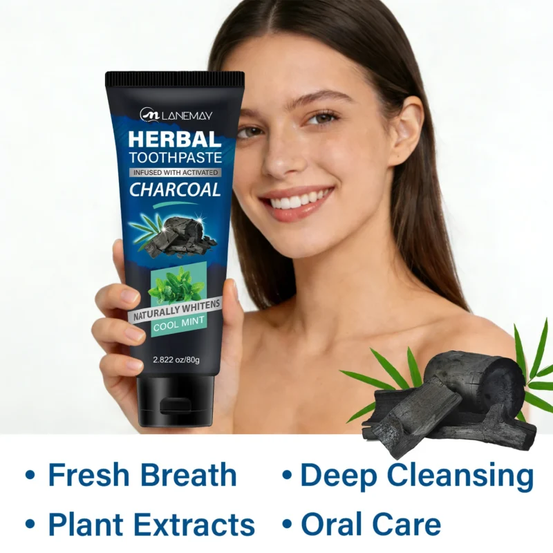 activated-charcoal-whitening-toothpaste-spu1010467943840-1 Activated Charcoal Whitening Toothpaste for Deep Cleaning & Stain Removal, Cool Mint, 80g