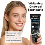 Activated Charcoal Toothpaste for Teeth Whitening and Enamel Protection - LANEMAY Fresh Peppermint 80g