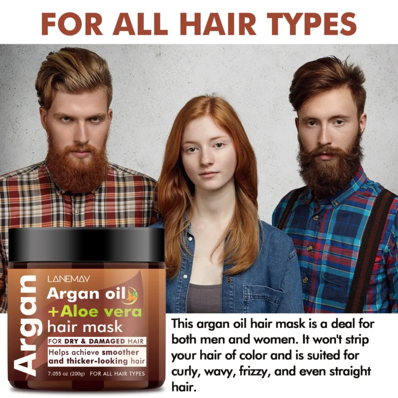 Argan Oil Aloe Vera Hair Mask Repair Treatment Spu913992248591 4