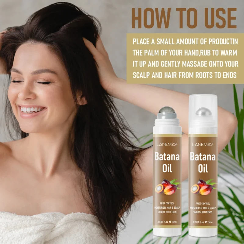 Batana Oil Hair Serum Frizz Control Lanemay Spu998039314319 3