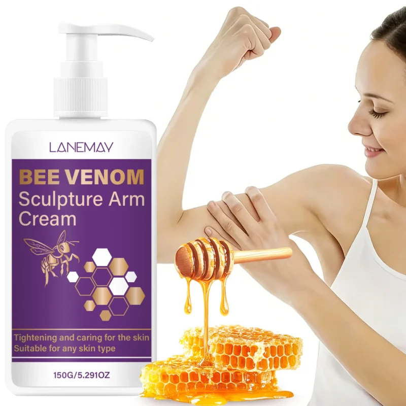 Bee Venom Arm Cream for Skin Tightening and Firming - LANEMAY Sculpture Cream with Collagen & Hyaluronic Acid (150g)