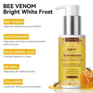 Bee Venom Face Cream Anti-Aging Moisturizer with Retinol & Collagen - Brightening Skincare Frost for All Skin Types 80g