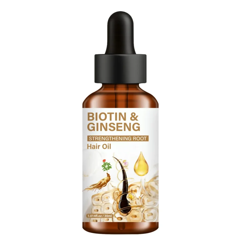 biotin-ginseng-hair-strengthening-oil-lanemay-spu1010085307970-1 Biotin & Ginseng Hair Oil for Root Strengthening - Nutrient-Rich Growth Serum with Rosemary, Castor & Peppermint Oil - 30ml