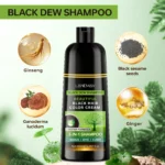 Black Hair Shampoo LANEMAY 3-in-1 Instant Gray Hair Coverage Wash Dye and Care 500ml