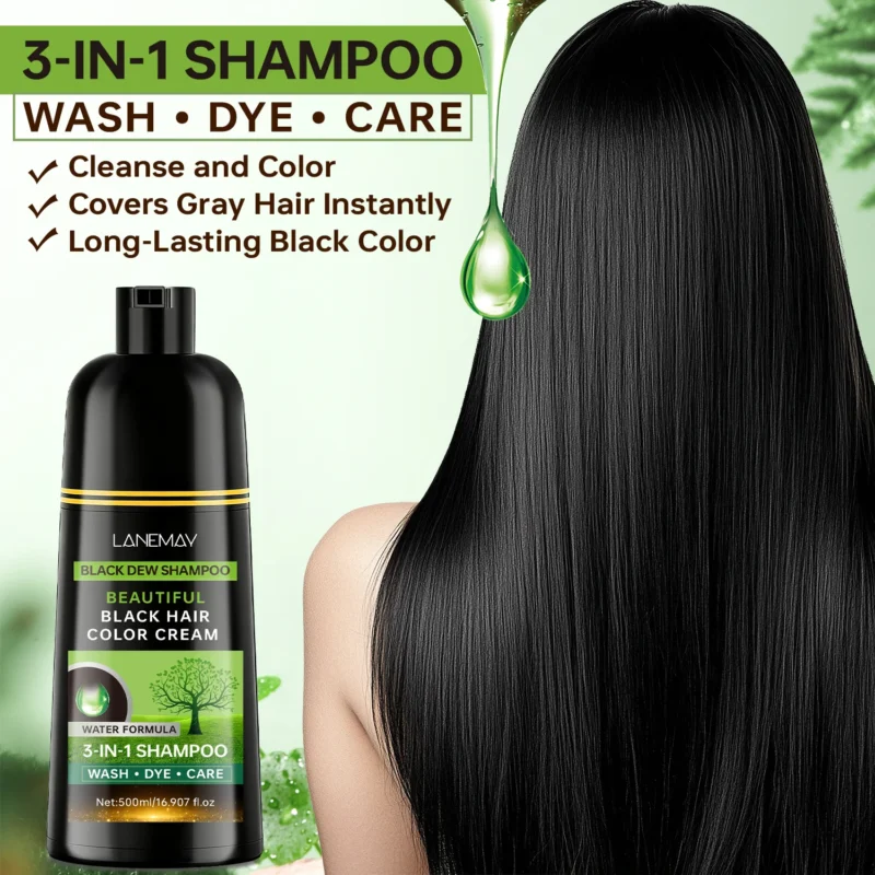 Black Hair Shampoo Lanemay 3in1 Spu977707754065 2