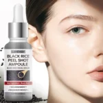 Black Rice Peel Shot Ampoule Exfoliating Facial Serum for Radiance and Nourishment (30ml)