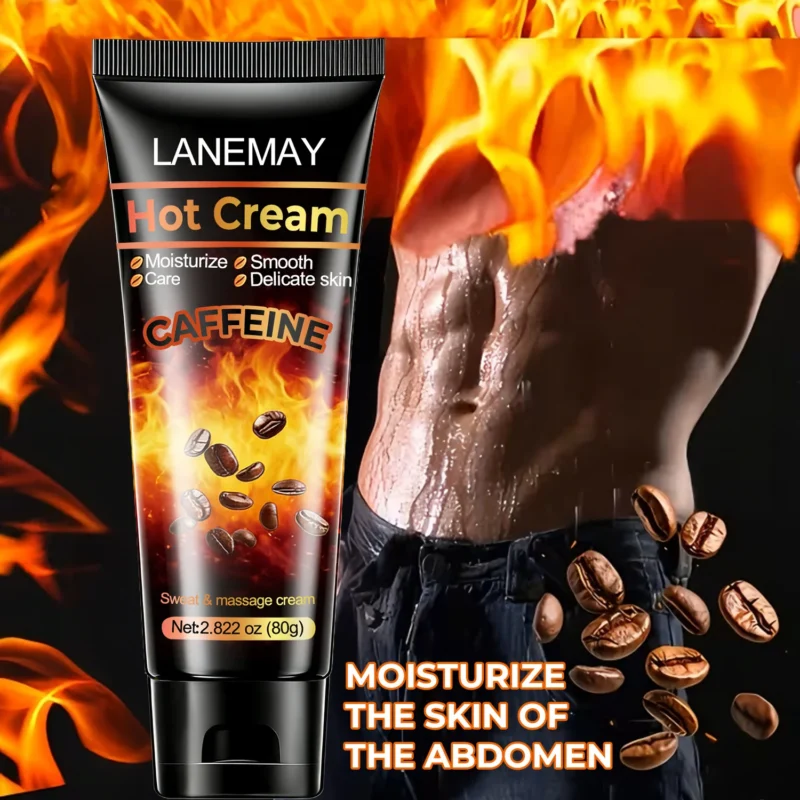 Caffeine Hot Cream LANEMAY Sweat & Massage Cream for Body Firming and Skin Tightening 80g