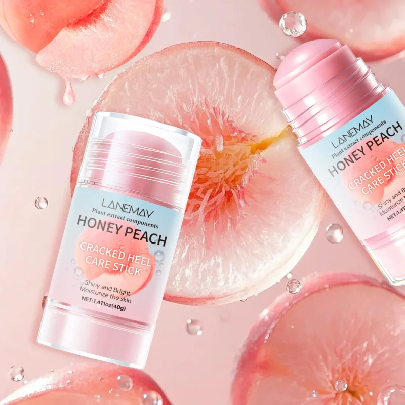 cracked-heel-care-stick-honey-peach-spu1016479289175-1 Cracked Heel Care Stick LANEMAY Honey Peach Foot Moisturizing Balm for Dry Repair 40g