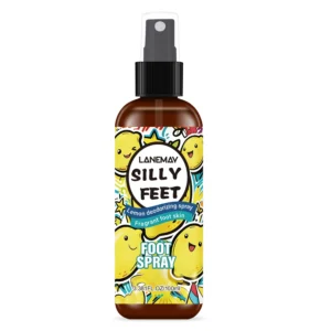 Foot Deodorant Spray - LANEMAY Lemon Refreshing & Odor Neutralizing Foot Mist for Skin and Shoes - 100ml