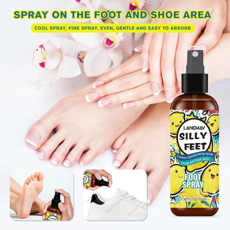 Foot Deodorant Spray Lemon Refreshing Mist Spu1002123998373 2