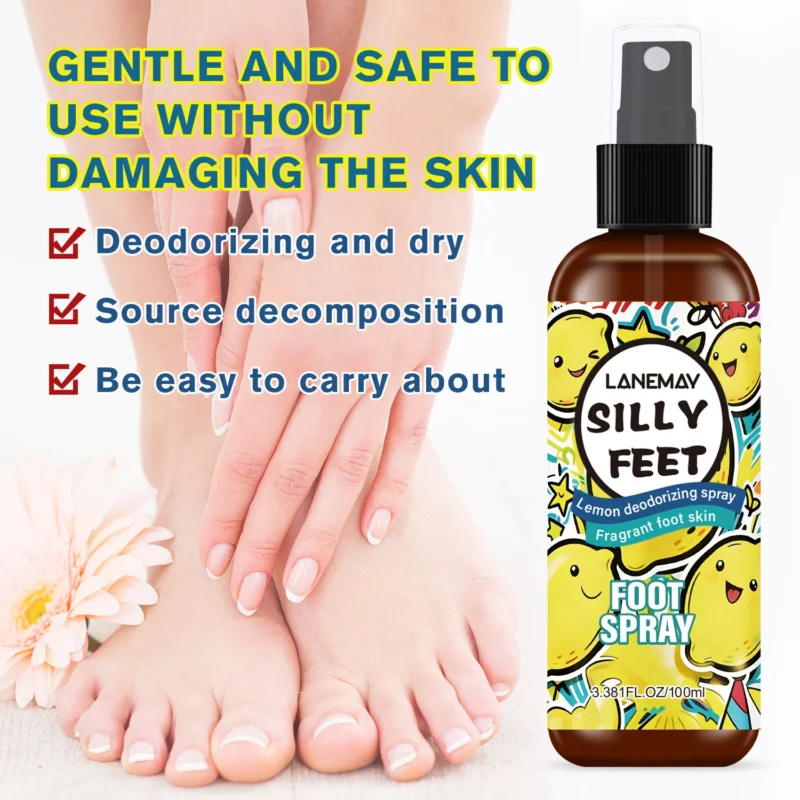 Foot Deodorant Spray Lemon Refreshing Mist Spu1002123998373 3