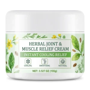 Herbal Joint & Muscle Relief Cream - Instant Cooling & Soothing Balm for Sore Muscles & Joints with Arnica & 3% Menthol (100g)