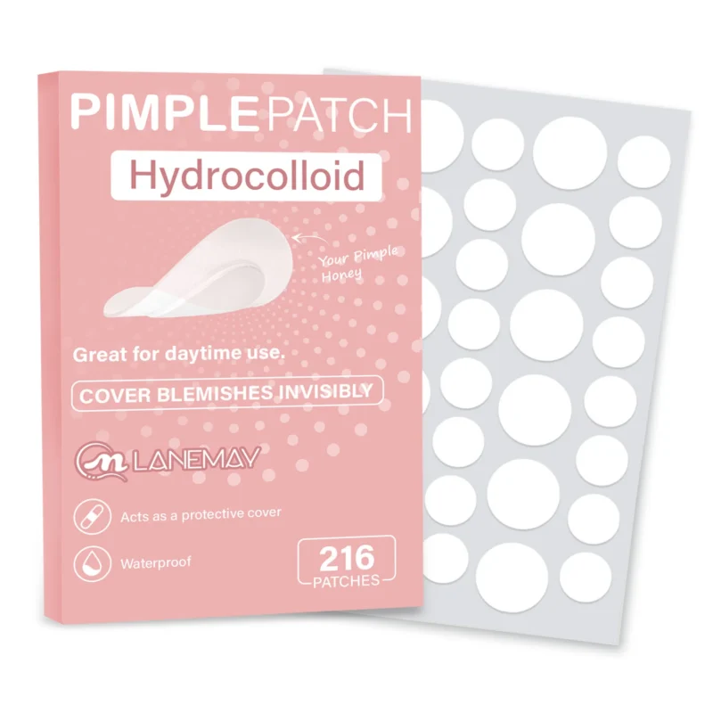 Hydrocolloid Pimple Patches Invisible Acne Cover with Tea Tree Oil and Centella - 216 Patches