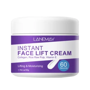 Instant Face Lift Cream Collagen Rice Raw Pulp Vitamin E Firming & Hydrating Moisturizer 50g