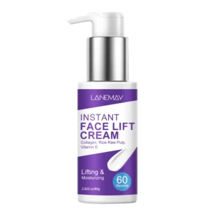 Instant Face Lift Cream LANEMAY Collagen Rice Pulp Vitamin E 60-Second Firming Moisturizer 80g