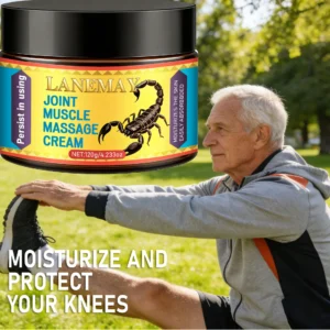 Joint and Muscle Massage Cream LANEMAY Soothing Relief Ointment for Knees, Shoulders, and Neck (120g)