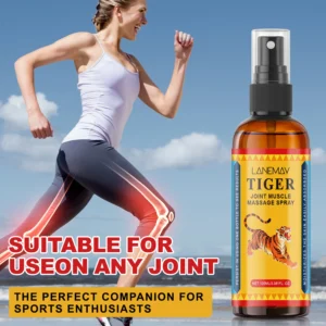 Joint Muscle Massage Spray LANEMAY Tiger Soothing Relief for Body and Sports 100ml