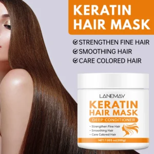 Keratin Hair Mask Deep Conditioner for Damaged & Colored Hair - LANEMAY 200g