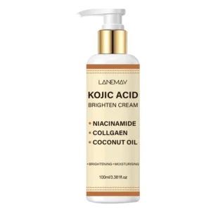 Kojic Acid Brightening Cream for Radiant Skin - LANEMAY Niacinamide & Collagen Face Moisturizer, 100ml