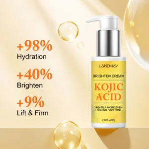 Kojic Acid Brightening Face Cream for Even Skin Tone and Radiant Glow - 80g