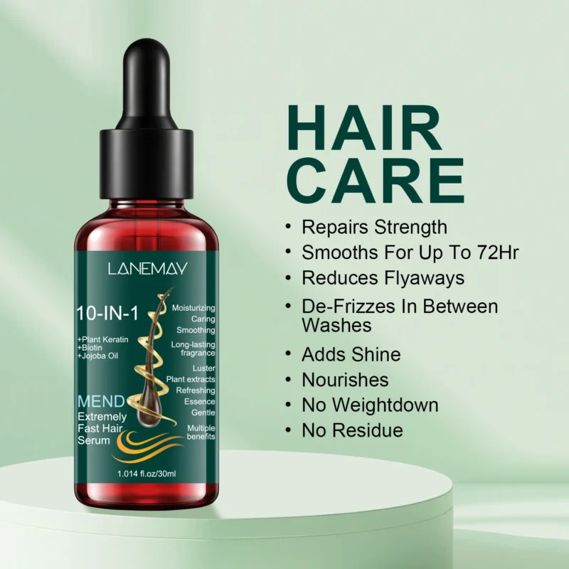 Lanemay 10 In 1 Hair Repair Serum Biotin Jojoba Spu1006004735381 2
