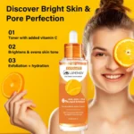 LANEMAY 6% Liquid Exfoliant Face Serum - AHA BHA PHA & Vitamin C Gentle Peeling Solution for Pores & Brightening (100ml)