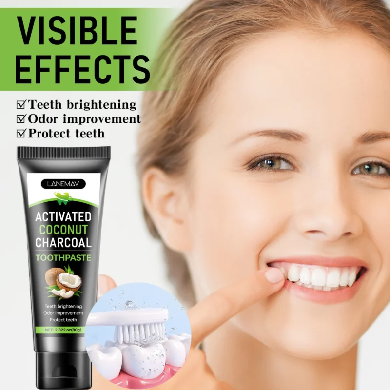 Lanemay Activated Charcoal Coconut Toothpaste 80g Spu1010486459021 2