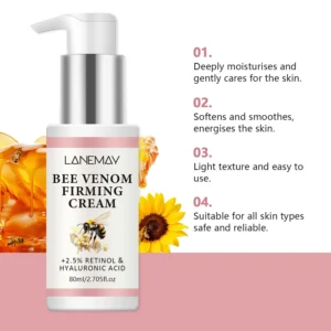 Bee Venom Retinol Firming Cream - LANEMAY Lifting & Hydrating Face Moisturizer 80ml