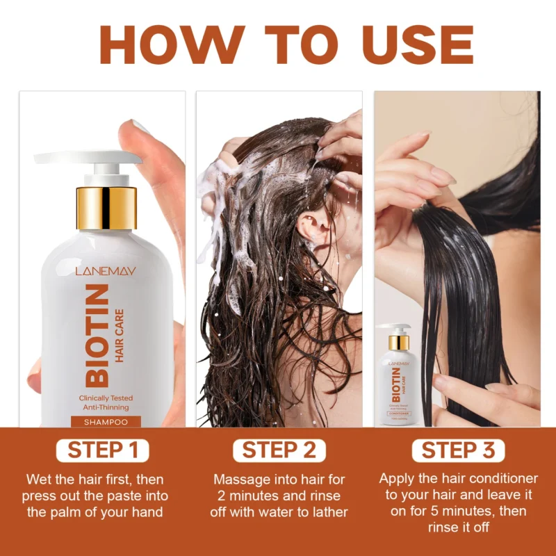 Lanemay Biotin Shampoo Conditioner Set Anti Thinning Spu1003371242115 2
