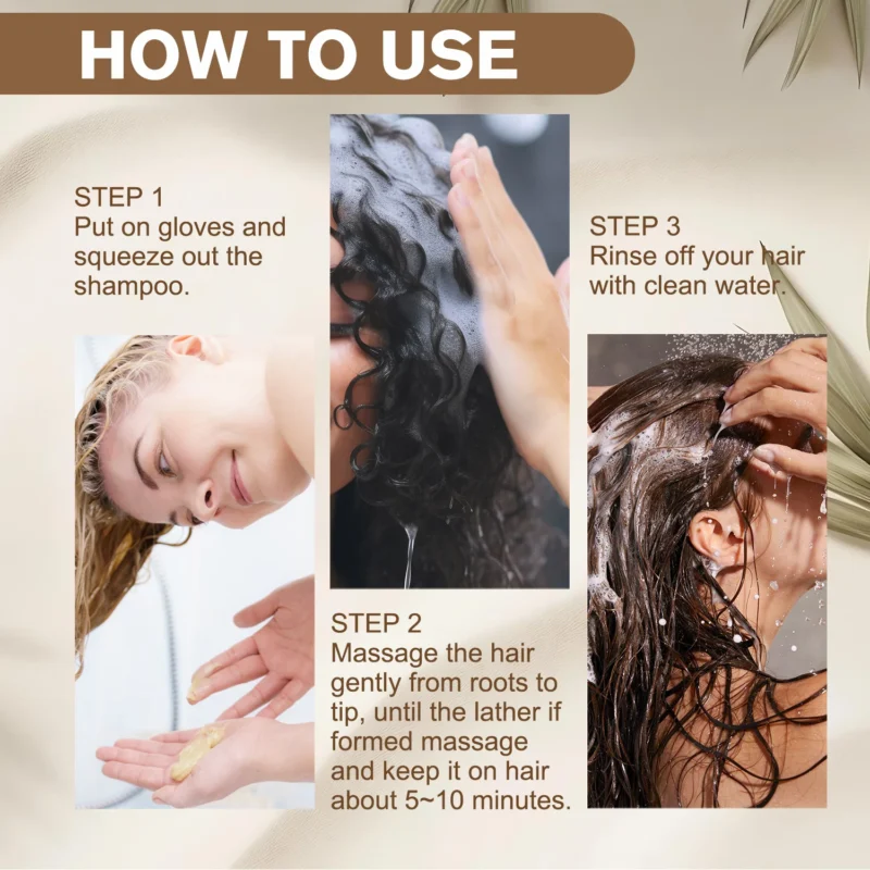 Lanemay Black Hair Dye Shampoo 3 In 1 500ml Spu1002092303034 3