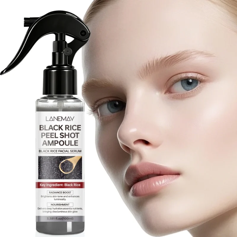 Black Rice Facial Serum Spray LANEMAY Radiance Boost & Deep Hydration 100ml