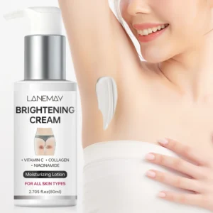 Brightening Cream for Underarms and Thighs with Vitamin C, Niacinamide & Collagen 80g