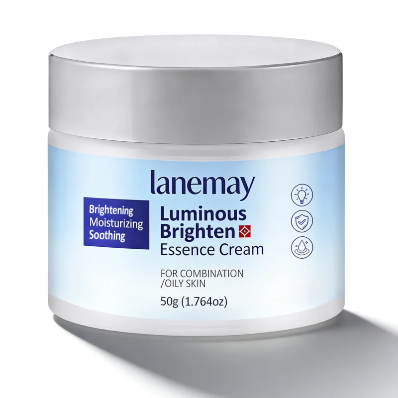 LANEMAY Brightening Essence Cream - Niacinamide & Astaxanthin Face Moisturizer for Combination Oily Skin - Soothing Dark Spot Corrector & Pore Tightener (50g)