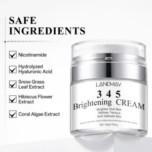 Brightening Face Cream for Skin Whitening and Tone Balancing - LANEMAY 50g