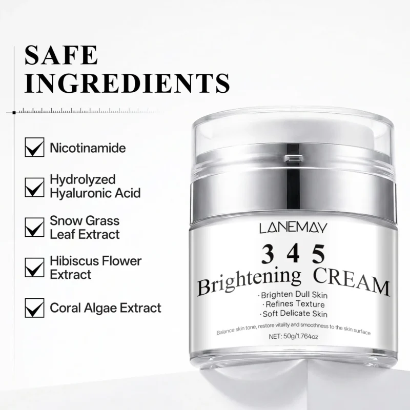 Brightening Face Cream for Skin Whitening and Tone Balancing - LANEMAY 50g