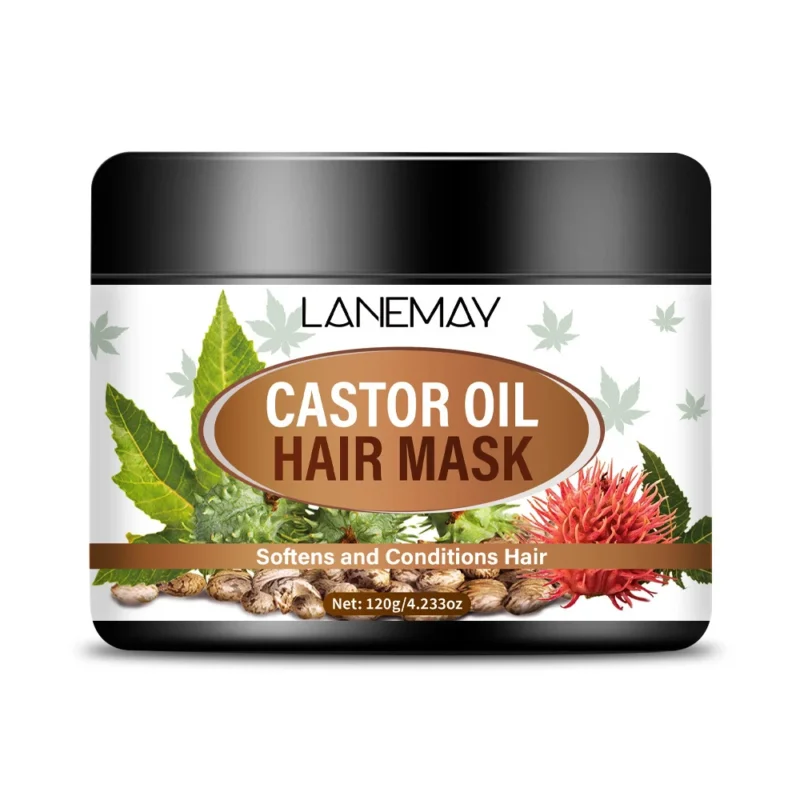 lanemay-castor-oil-hair-mask-deep-repair-conditioner-spu1012372778291-1 Castor Oil Hair Mask Deep Repair Treatment with Ginger & Ginseng - Anti-Frizz & Moisturizing Hair Conditioner (120g)