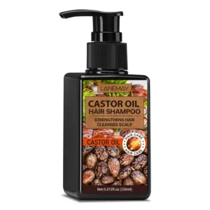 Castor Oil Shampoo for Hair Strengthening and Scalp Cleansing - LANEMAY 150ml