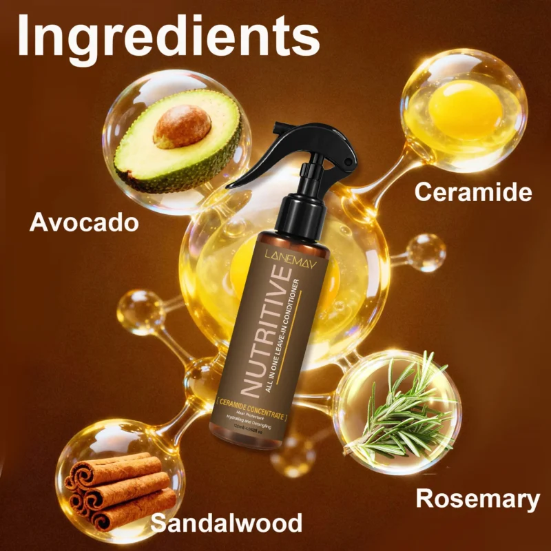 lanemay-ceramide-leave-in-conditioner-spray-heat-protectant-spu1006200627319-1 Ceramide Leave-In Conditioner Spray - LANEMAY All-in-One Heat Protectant & Detangler with Avocado Oil (120ml)