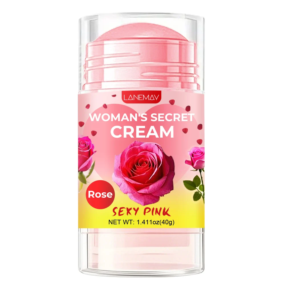 LANEMAY Intimate Area Brightening Cream - Rose & Vitamin C Private Part Moisturizer for Underarms, Knees & Bikini Line - 40g