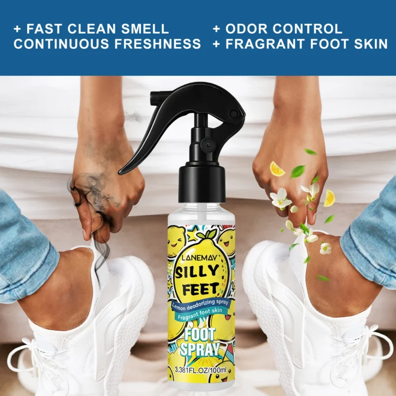 Lanemay Lemon Foot Deodorant Spray 100ml Spu1002927297255 2