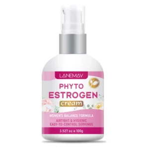 Phytoestrogen Cream Women's Balance Formula - Natural Menopause Support & Skin Hydration - Airtight Pump Dispenser 100g