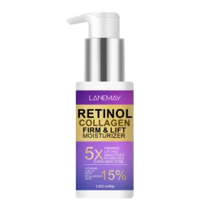 LANEMAY Retinol Collagen Firming Cream - Anti-Aging Face Moisturizer with Hyaluronic Acid & Vitamins for Lifting & Smoothing (80g)