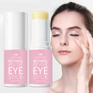 Retinol Eye Stick Anti-Aging Balm - LANEMAY Under Eye Brightener for Dark Circles, Puffiness & Fine Lines (9g)
