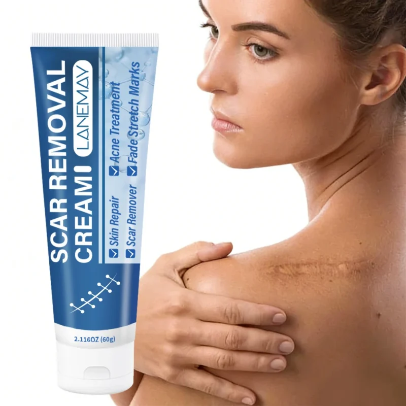 lanemay-scar-removal-cream-stretch-mark-repair-spu1018138336798-1 LANEMAY Scar Removal Cream & Stretch Mark Fader - Skin Repair Balm for Acne Scars, Burns & Surgery Marks with Shea Butter & Centella (60g)