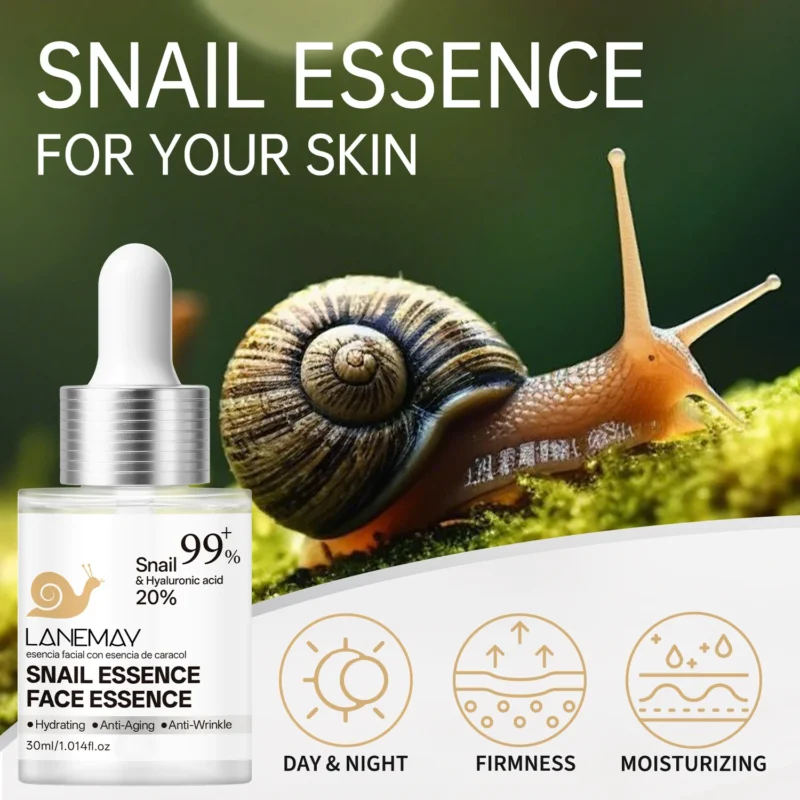 Lanemay Snail Essence Face Serum Hyaluronic Acid Anti Aging Spu997158183938 3