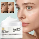 Snail Essence Face Cream LANEMAY 99% Snail Mucin & 20% Hyaluronic Acid - Anti-Aging, Hydrating & Firming Moisturizer (50g)