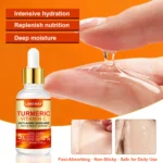 Turmeric Vitamin C Anti-Aging Serum - LANEMAY Firming, Brightening & Hydrating Day & Night Treatment with Hyaluronic Acid & Retinol (30ml)