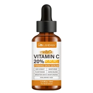 Vitamin C Serum 20% for Face, LANEMAY Brightening & Firming Skin Serum with Hyaluronic Acid 30ml