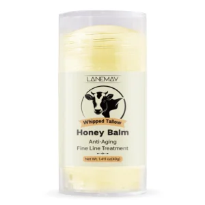 Whipped Tallow Honey Balm - Anti-Aging Face & Body Moisturizer with Grass-Fed Beef Tallow (40g)