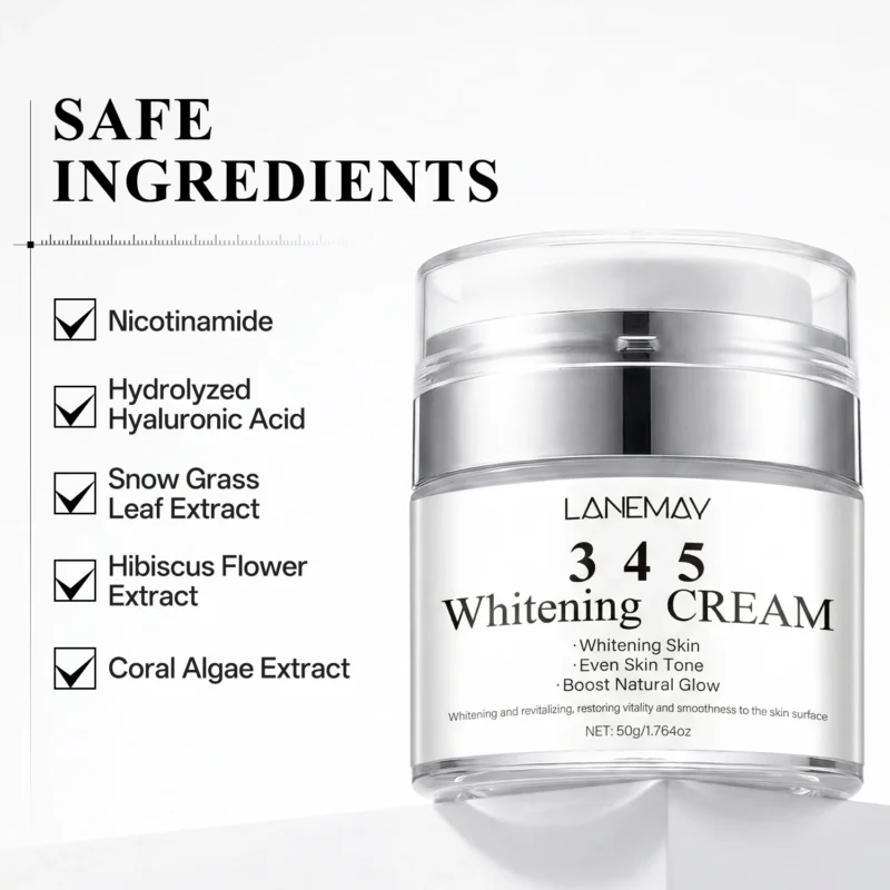 Whitening Cream for Face LANEMAY Skin Brightening & Rejuvenating Moisturizer 50g